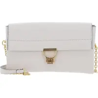 Coccinelle Leren Schoudertas Arlettis Handbag Lambskin White Crème