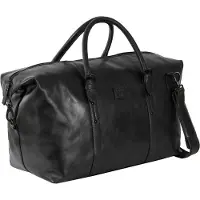 Mustang Leren Reistas Natal Manchester Travelbag Black Zwart