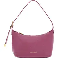 Coccinelle Leren Schoudertas Gleen Mini Bag Grained Leather Pulp Pink Paars