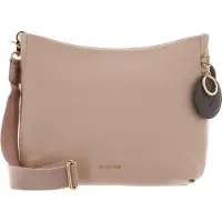 Mandarina Duck Leren Schoudertas Mellow Leather Crossover Lamb's Wool Zalmroze