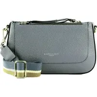 Gianni chiarini Leren Schoudertas Crossbody Bag Ming Blue Blauwgrijs