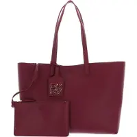 DKNY Leren Shopper Milan Prk Slope Bag Burgundy Donkerrood