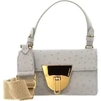 Coccinelle Leren Schoudertas Avondtas Coccinellenico Handbag Gelso Lichtgrijs