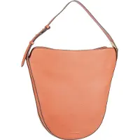Coccinelle Leren Schoudertas Josephine Shoulder Bag Chestnut Bruine