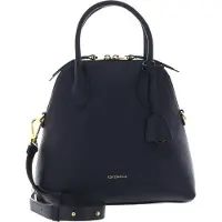 Coccinelle Leren Handtas Schoudertas Gladys Handbag Midnight Blue Donkerblauw