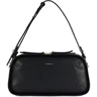 Coccinelle Leren Schoudertas Maleta Shoulder Bag Noir Zwart