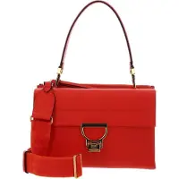 Coccinelle Leren Schoudertas Arlettis Signature Shoulder Bag Gazpacho Oranje