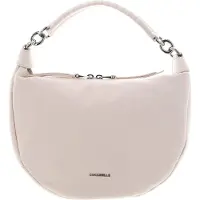 Coccinelle Leren Handtas Schoudertas Maelody Handbag Grained Leather Creamy Pink Roze
