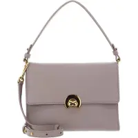 Coccinelle Leren Schoudertas Binxie Handbag Grained Leather Powder Pink Beige