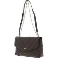 DKNY Leren Schoudertas Madison Shoulder Bag Truffle Lichtbruin