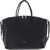 Coccinelle Leren Shopper Schoudertas Estelle Handbag Midnight Blue Donkerblauw