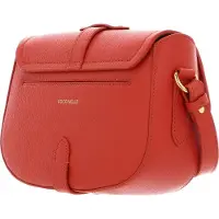 Coccinelle Leren Handtas Schoudertas Magalu Handbag Grained Leather Tangerine Oranje