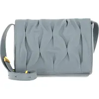 Coccinelle Leren Schoudertas Marquise Goodie Shoulder Bag Cloud Blauw