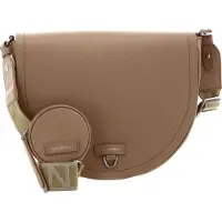 Coccinelle Leren Schoudertas Blaire Ribbon Handbag Grained Leather Toasted Beige