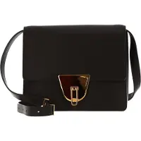 Coccinelle Leren Schoudertas Avondtas Coccinellenico Selleria Shoulderbag Bark Donkerbruin