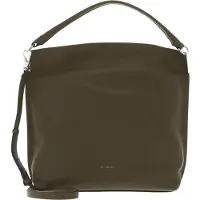 Coccinelle Leren Schoudertas Handtas Estelle Elephant Shoulder Bag Loden Olijfgroen