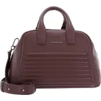 Mandarina Duck Leren Handtas Schoudertas I-Con Tote Balsamic Bruine