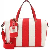 Tamaris Schoudertas Lou Bowlingbag Red Paars Crème