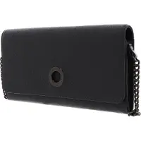 Mandarina Duck Leren Kaarthoes Schoudertas Mellow Leather Wallet Bag Iron Gate Grijs