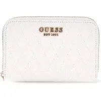 GUESS Portemonnee Betula SLG Medium Zip Around Wallet White Wit