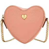 Fossil Schoudertas Vday Heart Zip Ethereal Pink Zalmroze