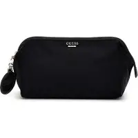 GUESS Toilettas Follie Travel Large Pouch Black Zwart