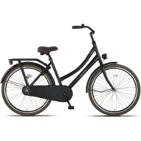 Altec Roma - Meisjesfiets - Kinderfiets - Omafiets - Terugtraprem - 26 inch - Mat Zwart
