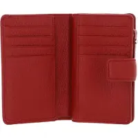 Gianni chiarini Portemonnee Grain Wallet Cherry Donkerrood