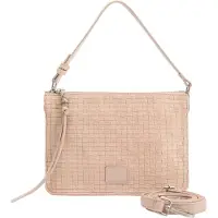 Fredsbruder Leren Schoudertas Weave Harmony Crossbag Stone Oud roze