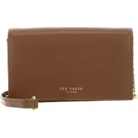 Ted Baker Leren Schoudertas TABINA Travel Novelty Purse On Chain Brown Lichtbruin