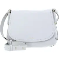 Coccinelle Leren schoudertas Rebekka Handbag Grained Leather Snow Lichtgrijs