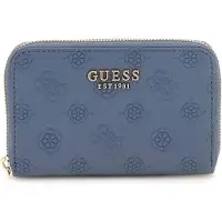 GUESS portemonnee Phoebe SLG Medium Zip Around Wallet Slate Logo blauwgrijs