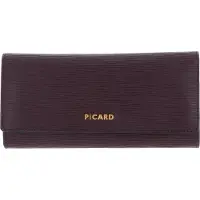 PICARD Leren portemonnee Calais 1 Flap Wallet Vino paars