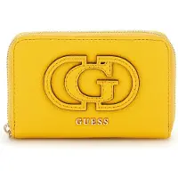 GUESS portemonnee Calebra SLG Medium Zip Around Wallet Marigold geel