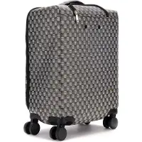GUESS trolley Follie 18 In 8-Wheeler Black Logo zwart 52cm
