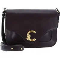 Coccinelle Leren schoudertas C-Me Calf Crossbody Bag Prune donkerpaars