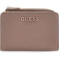 GUESS portemonnee Jane Zip Around Card Case Dark Taupe