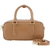 Seidenfelt Manufaktur handtas schoudertas Arvaja Bowling Bag Toffee Lichtbruin