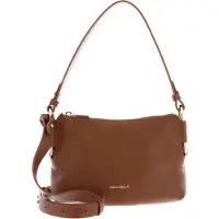 Coccinelle Leren schoudertas Rebekka Mini Bag Grained Leather Cognac bruine