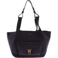 Coccinelle Leren handtas Beat Shopping Double Grainy Leather Handbag Prune / Ribes donkerpaars