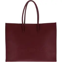 Coccinelle Leren schoudertas Maxi Log Handbag Grained Leather Ribes (rood)paars