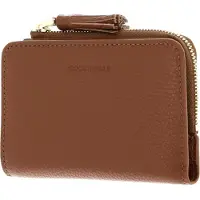 Coccinelle Leren portemonnee Tassel Wallet Cognac bruine