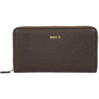 Bric's Leren portemonnee Gondola Verbena Wallet Ebony donkerbruin