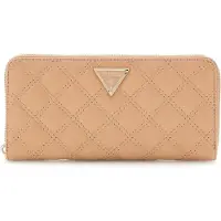 GUESS portemonnee Giully II SLG Zip Around Wallet Beige Lichtbruin