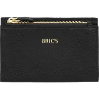 Bric's Leren portemonnee Gondola Fioraliso Wallet Black zwart