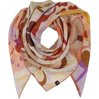 Fraas sjaal Silk Stole With Floral Print Nougat bruine
