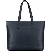 Jost Leren business tas shopper met laptopvak Tromsoe Business Shopper Blue donkerblauw