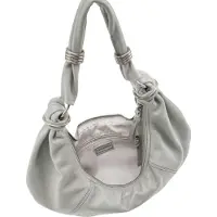 Fredsbruder Leren schoudertas Always With You Hobo Grey Taupe