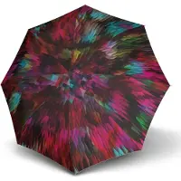Knirps paraplu T.200 Medium Duomatic Fashion Peacock Red kleurrijke