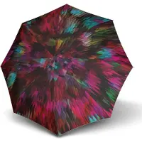 Knirps paraplu T.760 Stick Automatic Fashion Peacock Red kleurrijke